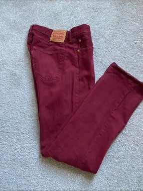 Levi's Burgundy Skinny Jeans